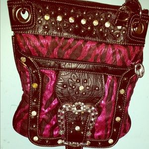Pink crossbody purse